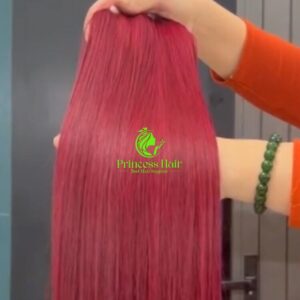 Bone Straight Hair Light Wine Color