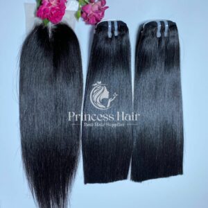 Bone Straight Natural Color Weft Hair